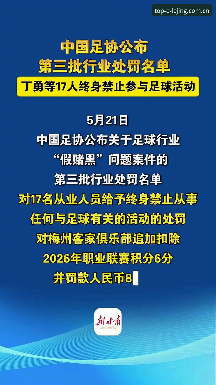 解读足协第三批禁足名单：了解行业乱象与维护赛事纯净的关键